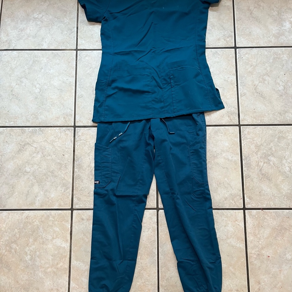 Teal Scrub Set